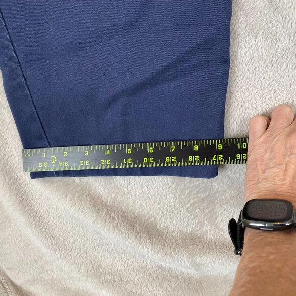 Dickies Mens Work Pants 44x30 Navy Blue Original Fit Flat-Front - Picture 4 of 13